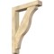 Ekena Millwork Funston Block Rough Sawn Bracket w/ Offset Brace, Douglas Fir, 6"W x 32"D x 44"H BKT0604X32X44FST05RDF - alternate 1